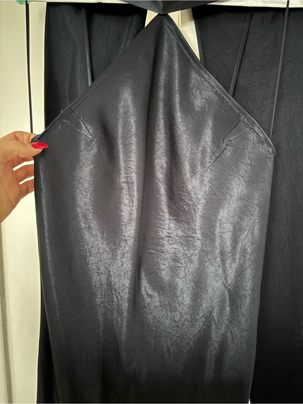 Amanda Uprichard Ashton Maxi Dress in navy - Picture 7 of 8